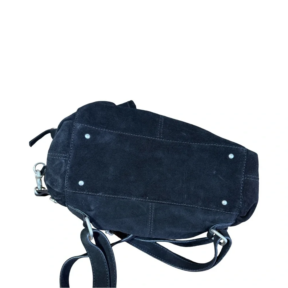 Free People Black Suede Backpack